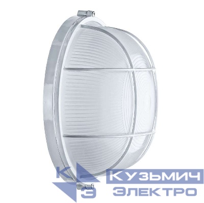 Светильник ЛОН 94 807 NBL-R2-100-E27/WH 1х100Вт E27 IP54 (аналог НПБ 1102 бел. круг с решеткой 100Вт) Navigator 94807