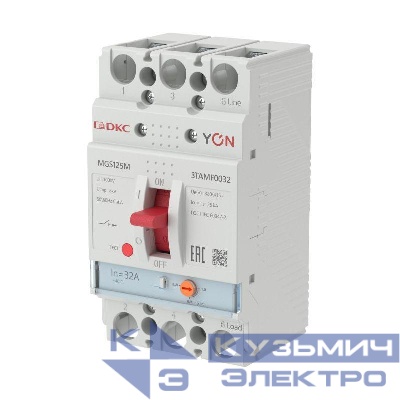Выключатель автоматический MGS125 3P 25 6-32A 25kA YON MGS125M-3TAMF0032