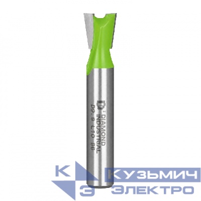 Diamond Industrial Фреза пазовая конструкционная ("ласточкин хвост")  9,5 х 10 мм угол=8 S=8 мм Z=2 Diamond Industrial