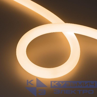 Лента светодиодная MOONLIGHT-SIDE-FP-X1088-D25mm 24V Warm 2700К 20Вт/м IP65 wire x1 боков. вывод кабеля герметичная (уп.5м) Arlight 038869