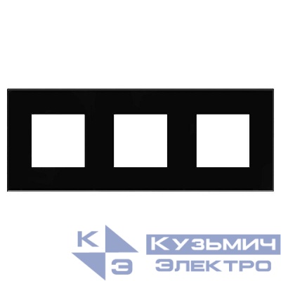 Рамка 3-м 6мод. Avanti "Черный квадрат" DKC 4402906