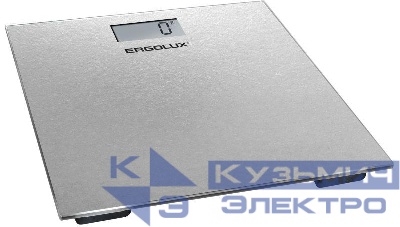 Весы напольные ELX-SB02-C03 до 180кг сер. Ergolux 13607