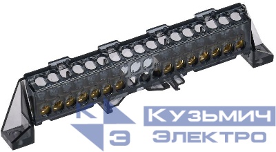 Шина нулевая N в комб. изол. "Стойка" 6х9-7+7-Ч TEKFOR IEK TF-NN10-77-DP-K02