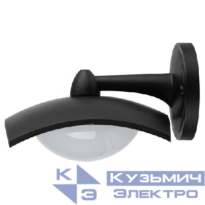 Светильник светодиодный садово-парковый ДБУ 07-8-004 Дели 4 8Вт 3000К IP44 4 гранный настенный черн. Эра Б0064289