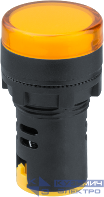 Лампа индикаторная 82 802 NBI-I-AD22-230-Y d22мм 230В AC/DC жел. Navigator 82802