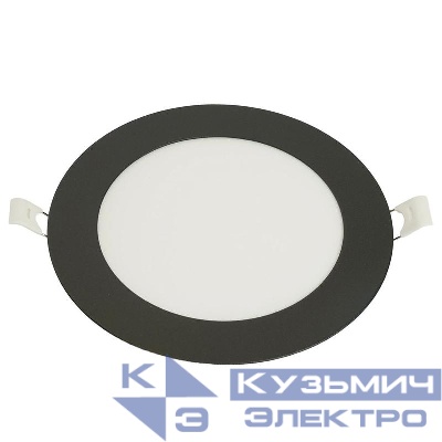 Светильник светодиодный AL500 6Вт 4000К 480лм встраив. с драйвером в комплекте черн. FERON 51615