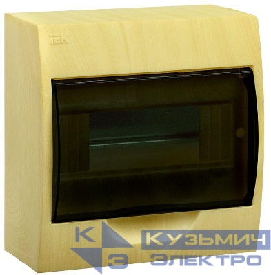 Корпус навесной ЩРН-П-8 Krepta 3 IP41 пластик. сосна IEK MKP12-N-08-41-K34