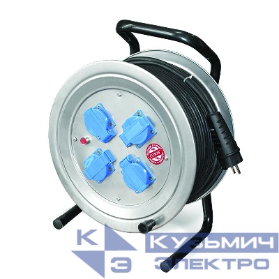 Удлинитель на метал. катушке 4х30м с заземл. 16А IP44 4кВт КГ с защ. крышкой Союз 481S-4003.