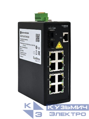 Коммутатор промышленный управляемый Ethernet L2 8х10/100/1000BaseT 2х100/1000/2500BaseX SFP SE NSETM210T08X02B
