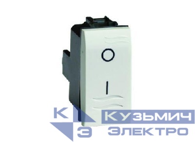Выключатель 1-кл. 2п 1мод. Brava 16А IP20 бел. DKC 76131B