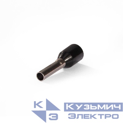 Наконечник штыревой втулочный изолированный НШВИ 1.5-8 ЕВРО черн. КВТ 103200