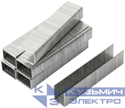 Скоба для степлера закален. прямоугол. 10.6х1.2мм 14мм тип 140 широкая (уп.500шт) FIT 31214