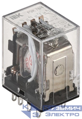 Реле РЭК 78-4 3А 24В AC IEK RRP20-4-03-024A