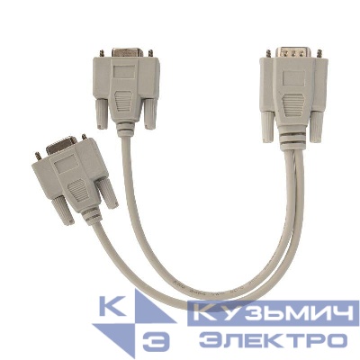 Переходник штекер VGA - 2 гнездо VGA (провод) сер. Rexant 17-6834