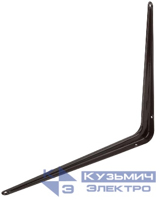 Уголок-кронштейн 300х350мм (0.9мм) корич. FIT 66073