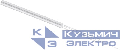 Кабель волоконно-оптический 9/125 одномод. 1 волокно усилен двумя стеклопрутками FTTH (fiber to the home) внтур./внешн. -40-+60град.C LSZH белый Cabeus 11067c