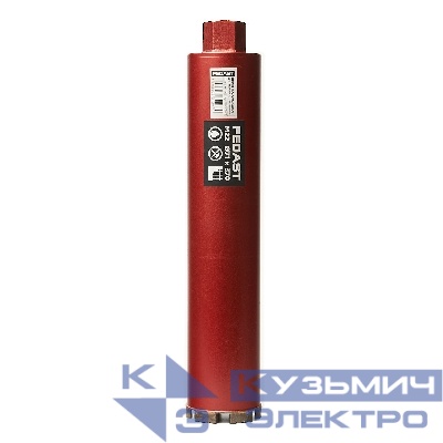 Коронка алмазная для мокрого сверления 71х370 мм, M22 FEDAST