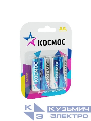 Элемент питания алкалиновый AA/LR6 BP-4 (блист.4шт) КОСМОС KOCLR64BL_classic