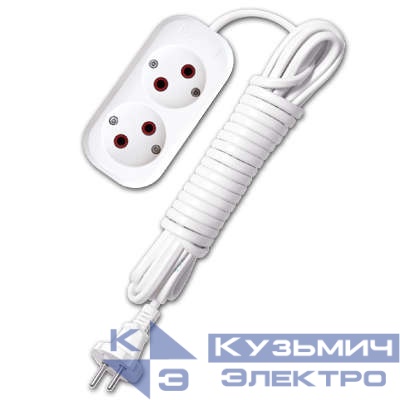 Удлинитель 2х5м без заземл. 6А IP20 У6-011 ШВВП 2х0.75 UNIVersal 9631913