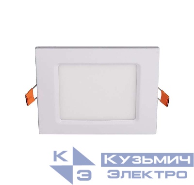 Светильник светодиодный PPL-S WH 6Вт 6500К IP40 120мм ДВО встраив. ультратонкий квадрат JazzWay 5008243A