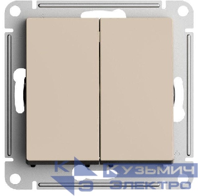 Переключатель перекрестный 2-кл. AtlasDesign 2хсх.7 10АХ механизм песочн. SE ATN001273