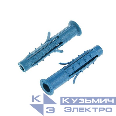 Дюбель четырехраспорный (универс.) Чапай 6х35 шипы + усы син. (уп.1000шт) Tech-KREP 111143