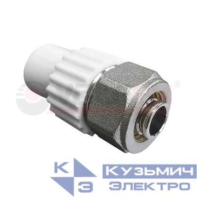 Ниппель комбинированный для соединения PPR-PE труб 20х16 (200/50) бел. VALFEX 10142016