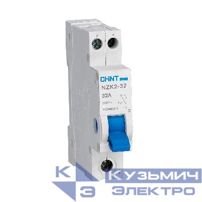 Переключатель модульный 1п 32А 2 полож. NZK2-32 CHINT 643002
