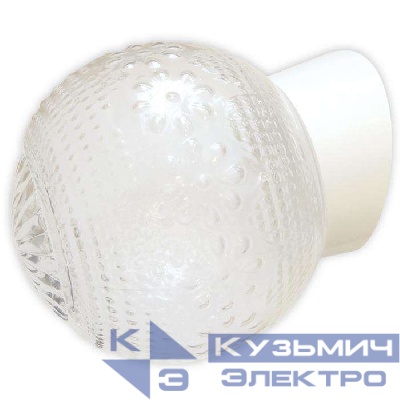 Светильник НББ 64-60-080 "Цветочек" d150 1х60Вт E27 IP20 корпус наклонный бел. Элетех 1005100149