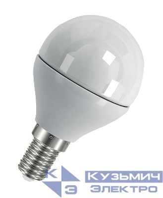 Лампа светодиодная LED Value LVCLP60 7SW/830 7Вт шар матовая E14 230В 10х1 RU OSRAM 4058075579620