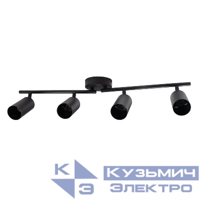 Светильник PCL-0504 4xGU10 IP20 230В BL настен./потолочн. декор. под лампу JazzWay 5066724