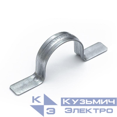 Скоба крепежная двухлапковая СМД d31-32мм метал. (уп.50шт) Промрукав PR13.1992