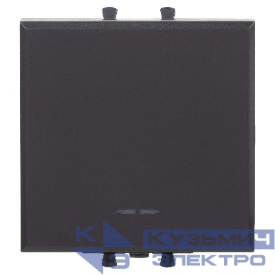 Переключатель модульный 1-кл. 2мод. Avanti "Черный матовый" DKC 4412112