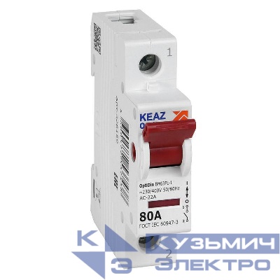 Выключатель нагрузки модульный OptiDin BM63PL-180-УХЛ3 (ВМ63PL) КЭАЗ 328159