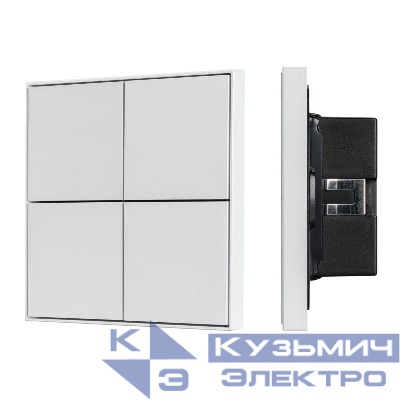 Панель кнопочная KNX-304-23-IN White (BUS Frame) (IP20 металл) INTELLIGENT ARLIGHT 038401