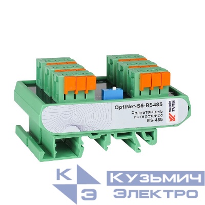 Разветвитель интерфейса RS-485 (Гидра-6) OptiNet S6-RS485 КЭАЗ 359485
