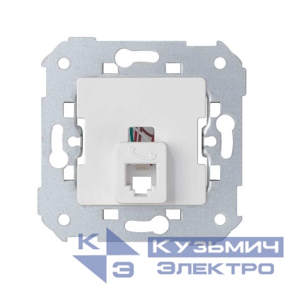 Розетка телефонная Simon 88 RJ12 6 контакт. механизм бел. Simon 75481-30