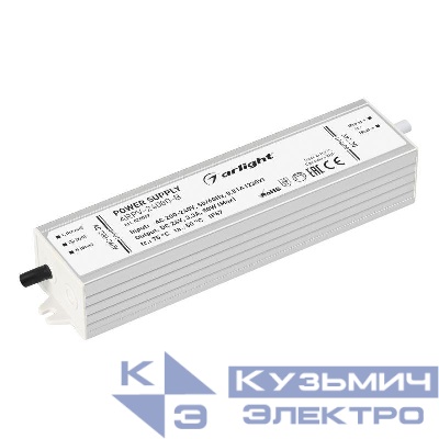 Блок питания ARPV-24080-B 24В 3.3А 80Вт IP67 метал. 3 года Arlight 020007