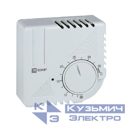 Термостат NO/NC (охлаждение/обогрев) накладной 16А 230В IP20 PROxima EKF thermo-no-nc-wall