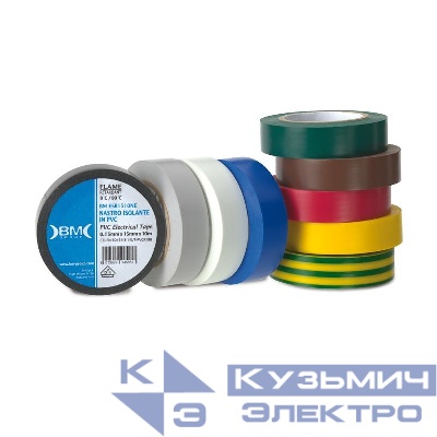 Изолента ПВХ 19мм (рул.25м) красн. BM BM-ESB1925RO