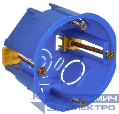 Коробка установочная С3 d68х45 для полых стен (с саморезами и пластик. лапками) GENERICA UKG10-068-045-000-P-UO