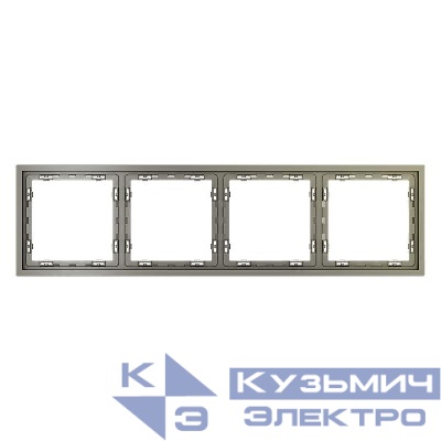 Рамка 4-м S70 пластик. шелк Voltum VLS100404