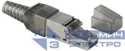 Разъем RJ-45 FTP для кабеля кат.6 полевая заделка ITK CS3-1C06F-Q