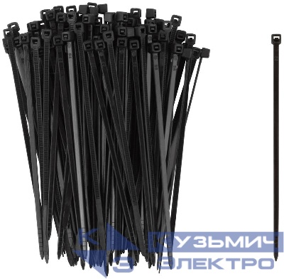 Хомут для проводов 2.5х100мм нейлон. черн. (уп.100шт) FIT 60346