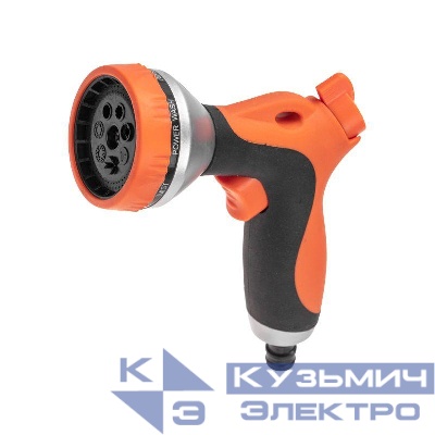 Пистолет-распылитель многофункциональный с прорезиненной ручкой и курком 7 режимов ЧЕТЫРЕ СЕЗОНА 62-0286