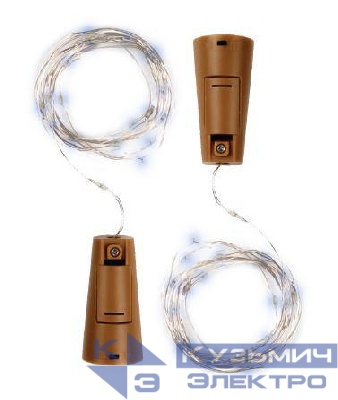 Гирлянда "Пробки" DC-G04-20WS2 20 LED 3х(LR44/LR1154/AG13/G13) в компл. бел. (уп.2шт) ФАZА 5059696