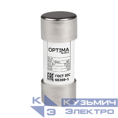 Вставка плавкая цилиндрическая OptiFuse CF22-16-gG-В4 КЭАЗ 379363