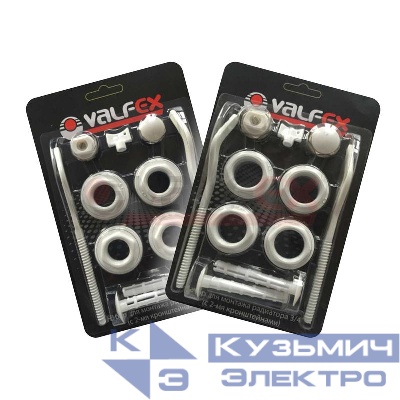 Комплект для монтажа радиаторов с двумя кронштейнами 1/2дюйм VALFEX AD-1002 1/2