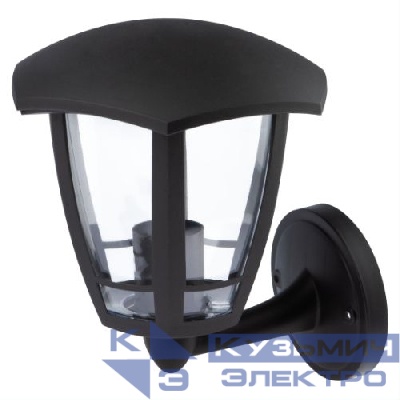 Светильник светодиодный садово-парковый ДБУ 07-8-005 Дели 1 8Вт 3000К IP44 6 гранный настенный черн. Эра Б0064299