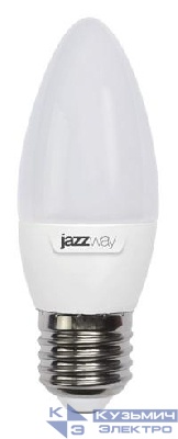 Лампа светодиодная PLED-SP 9Вт C37 свеча 3000К тепл. бел. E27 820лм 230В JazzWay 5001923A